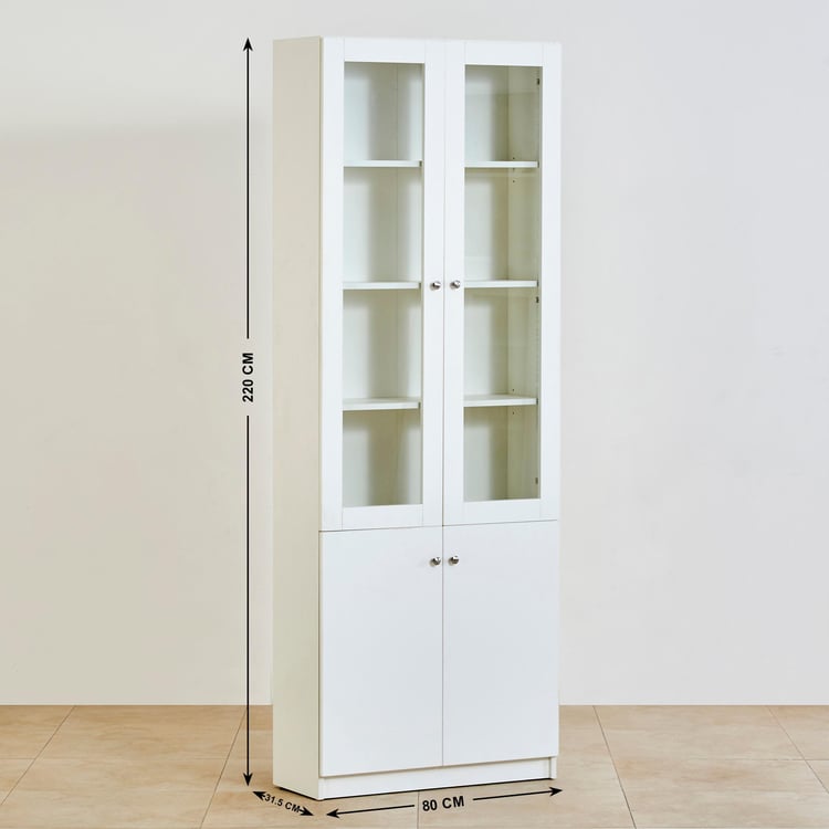 Reynan 2-Door Book Cabinet - White