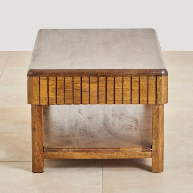 Olivia Mango Wood Coffee Table - Brown