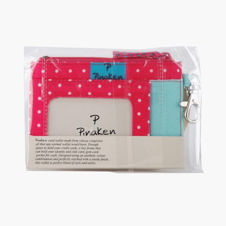 PINAKEN Jumbo Trunk Multicolour Printed Card Wallet