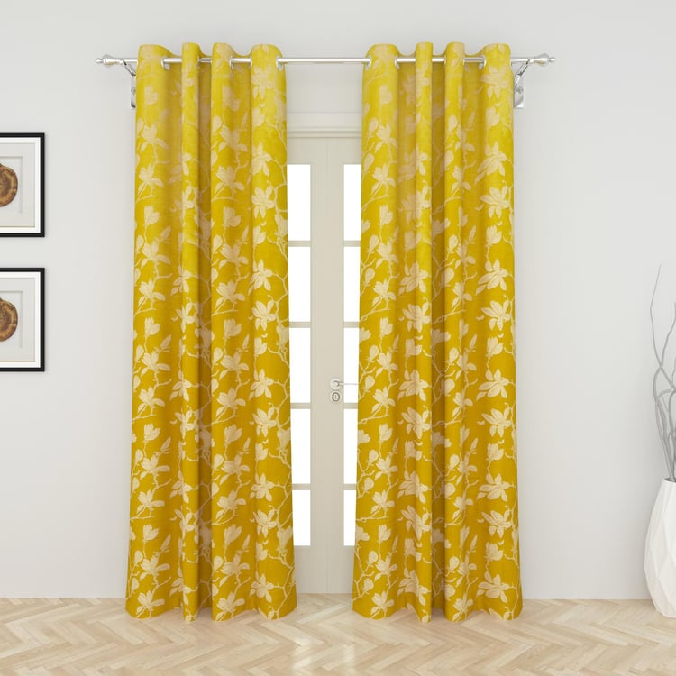 My Room Set of 2 Printed Semi-Blackout Door Curtains