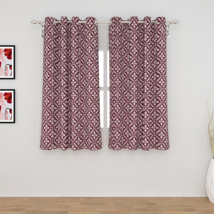 My Room Set of 2 Jacquard Semi-Blackout Window Curtains