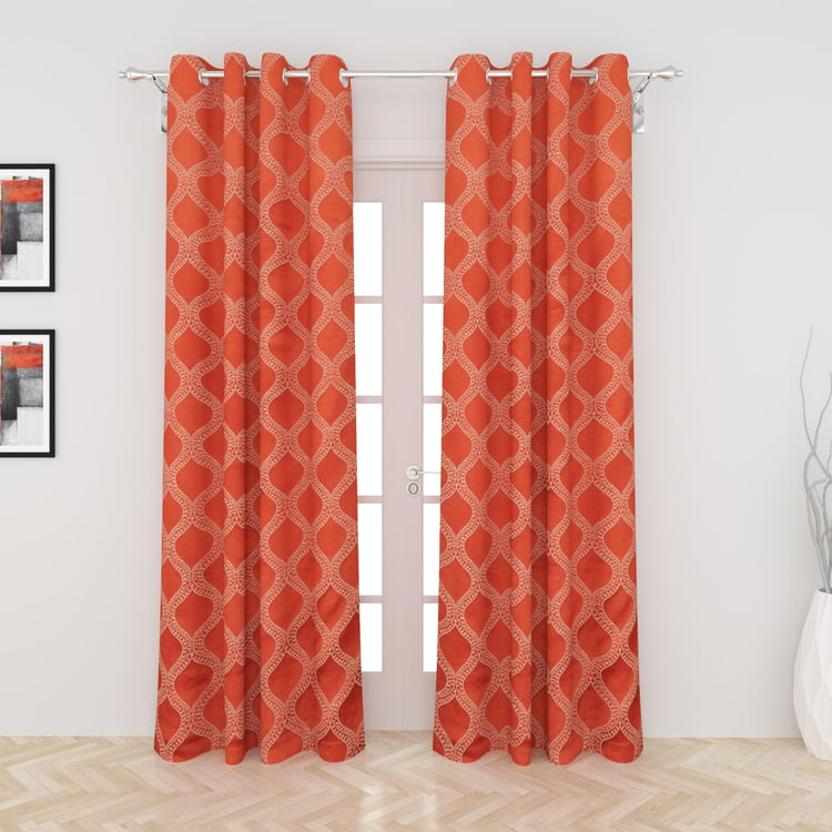 My Room Set of 2 Printed Blackout Door Curtains