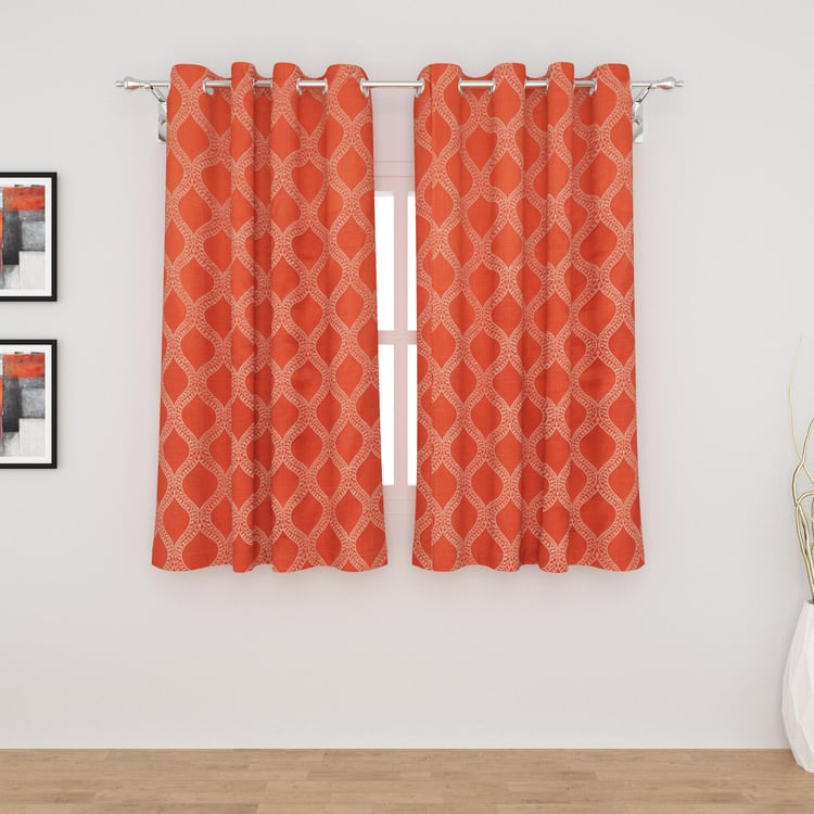 My Room Set of 2 Jacquard Semi-Blackout Window Curtains