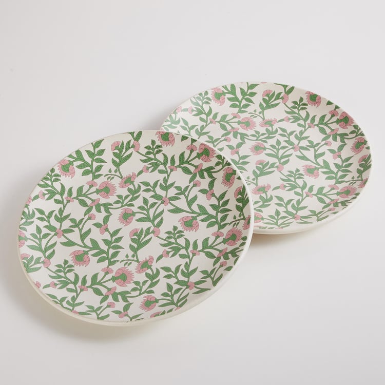 Corsica Mystic India Set of 2 Stoneware Printed Dinner Plates - 26cm