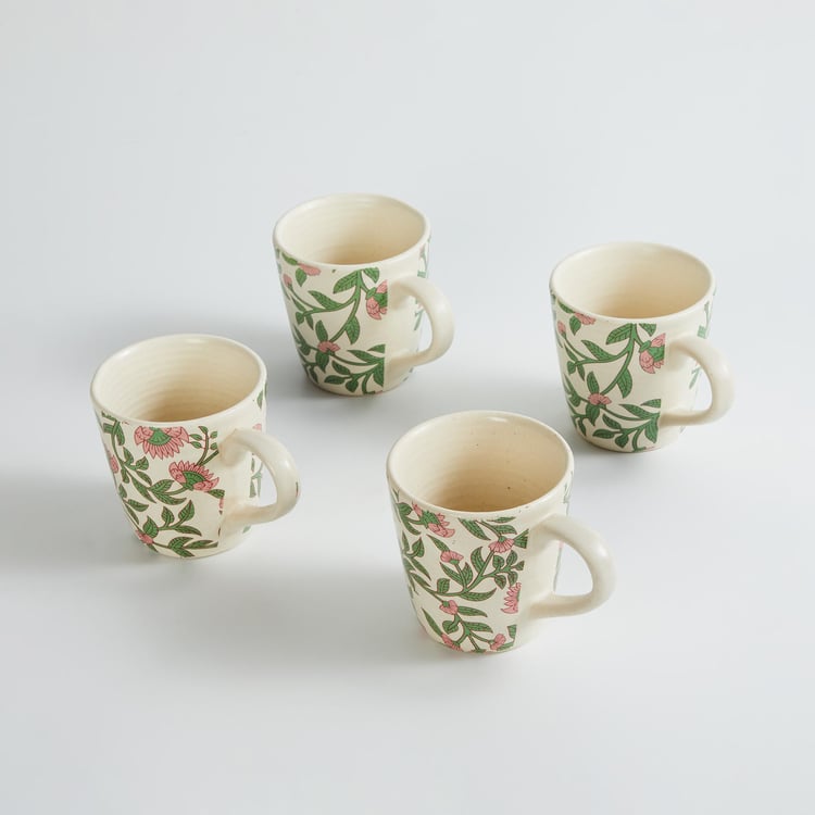 Corsica Mystic India Set of 4 Stoneware Mugs - 240ml