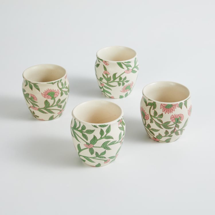 Corsica Mystic India Set of 4 Stoneware Kulhad - 180ml