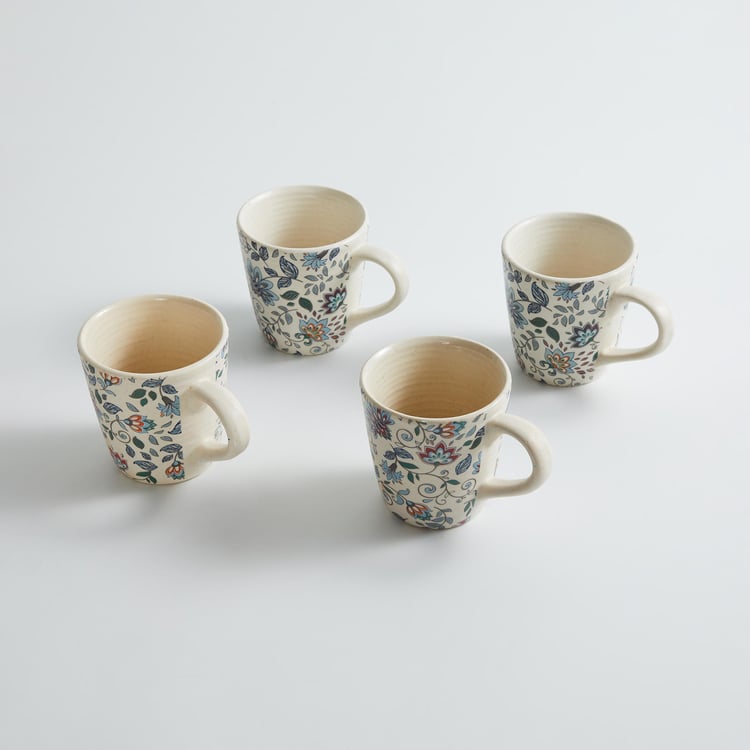 Corsica Mystic India Set of 4 Stoneware Mugs - 240ml