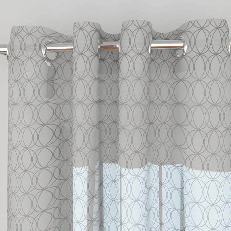 My Room Set of 2 Printed Sheer Door Curtains