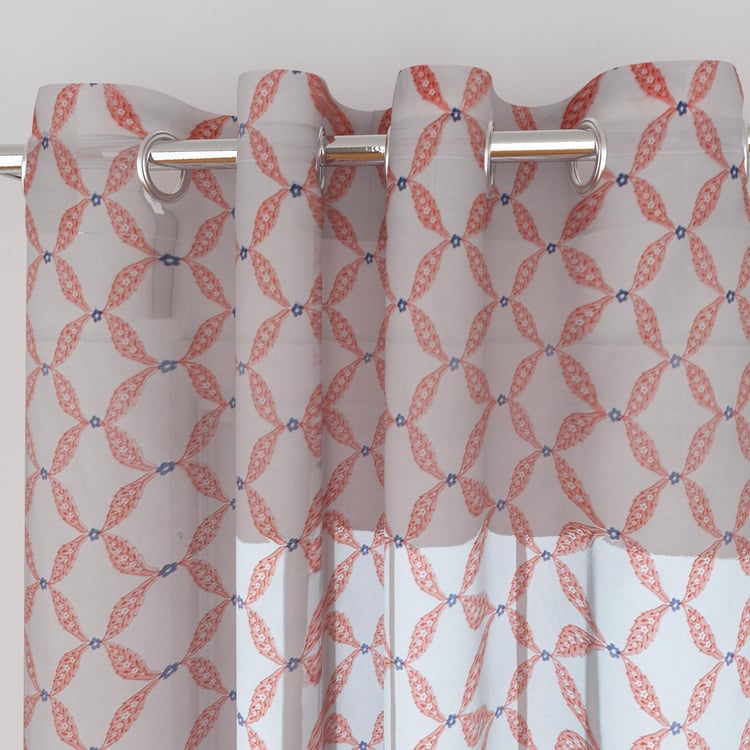 My Room Set of 2 Printed Sheer Door Curtains