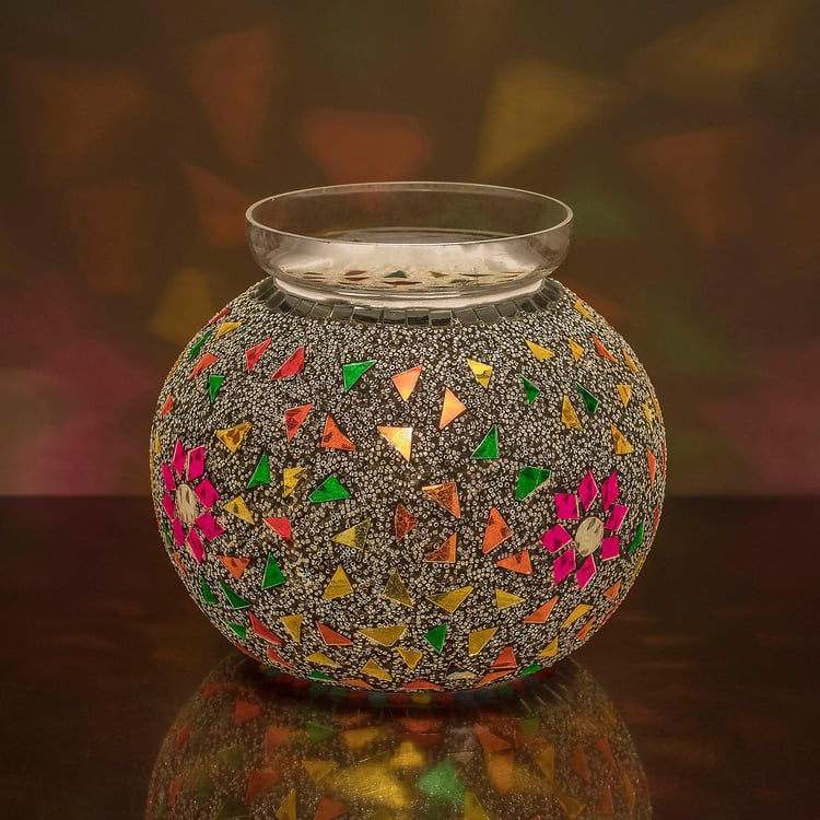 HOMESAKE Contemporary Decor Multicolour Glass Table Lamp