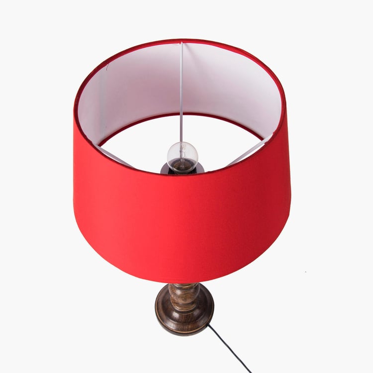 HOMESAKE Contemporary Decor Black Wood Table Lamp