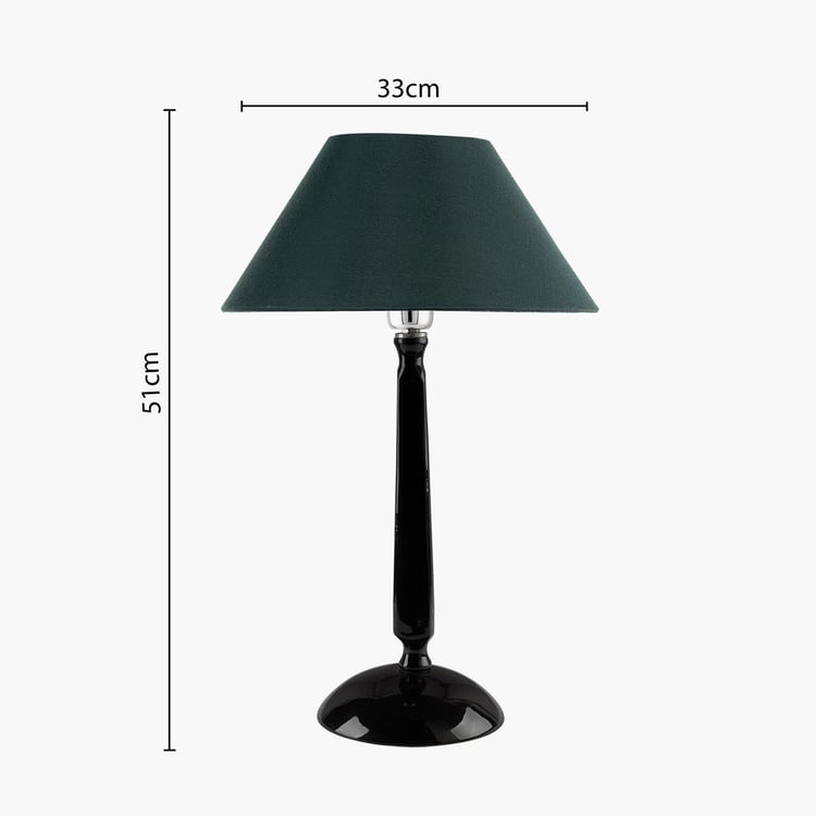 HOMESAKE Contemporary Decor Black Solid Metal Table Lamp