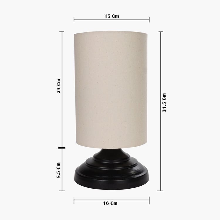 HOMESAKE Contemporary Decor White Metal Table Lamp