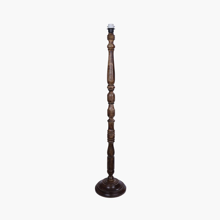 HOMESAKE Contemporary Decor Brown Wooden Floor Lamp
