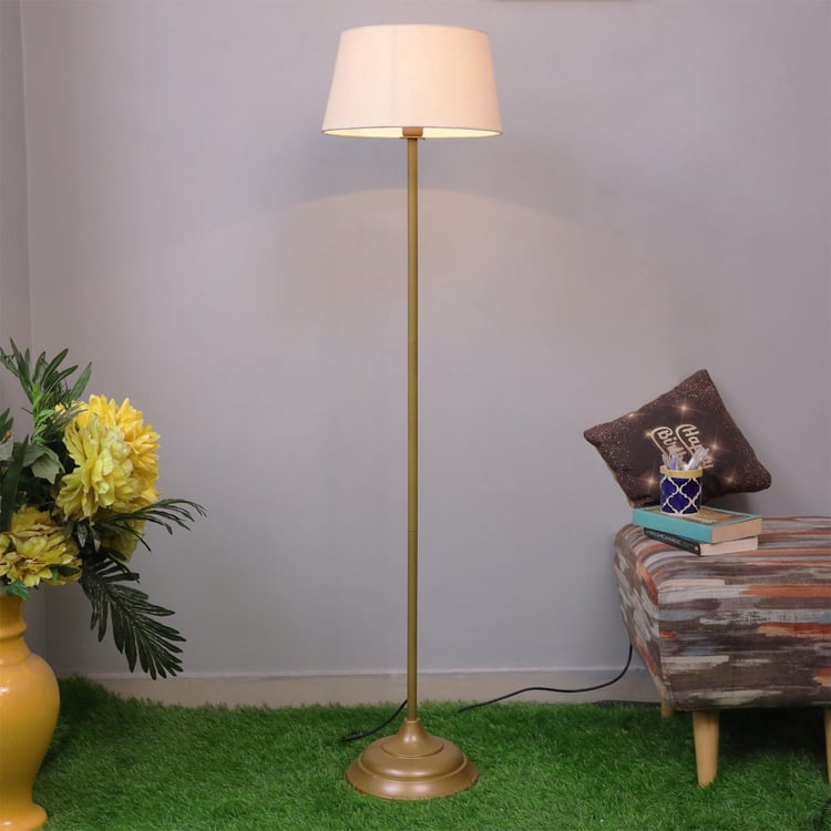 HOMESAKE Contemporary Decor Gold Metal Floor Lamp