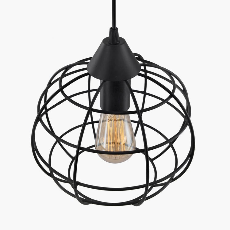 HOMESAKE Contemporary Decor Black Metal Ceiling Lamp