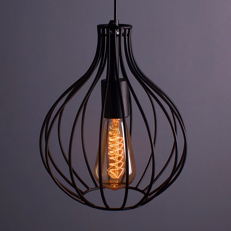 HOMESAKE Contemporary Decor Black Metal Ceiling Lamp