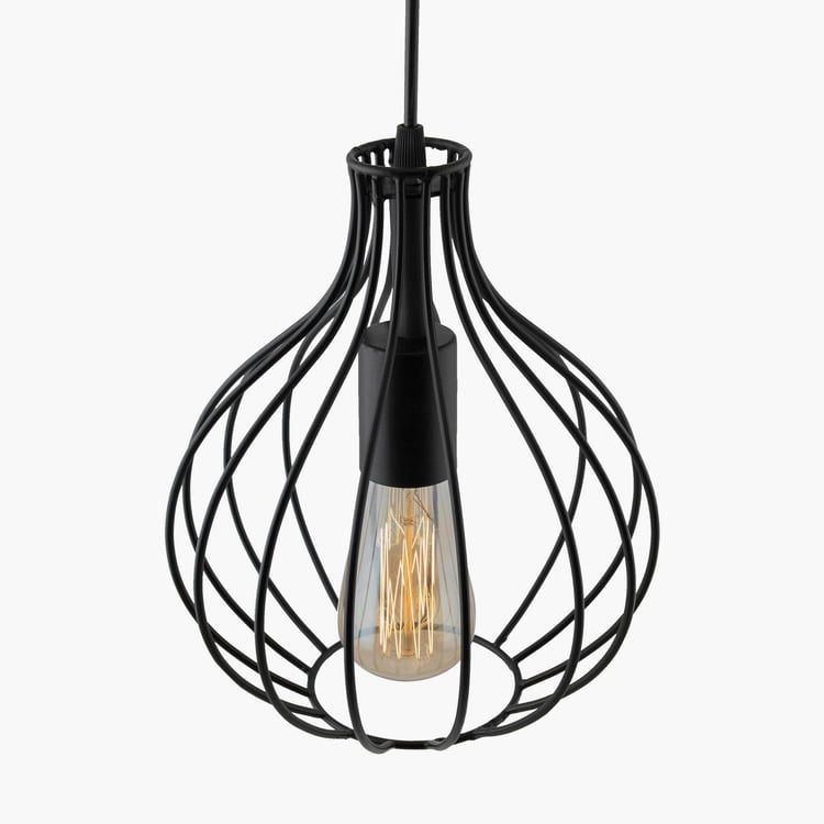 HOMESAKE Contemporary Decor Black Metal Ceiling Lamp