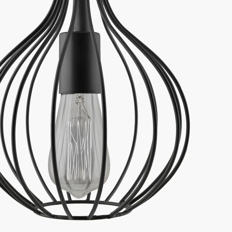 HOMESAKE Contemporary Decor Black Metal Ceiling Lamp