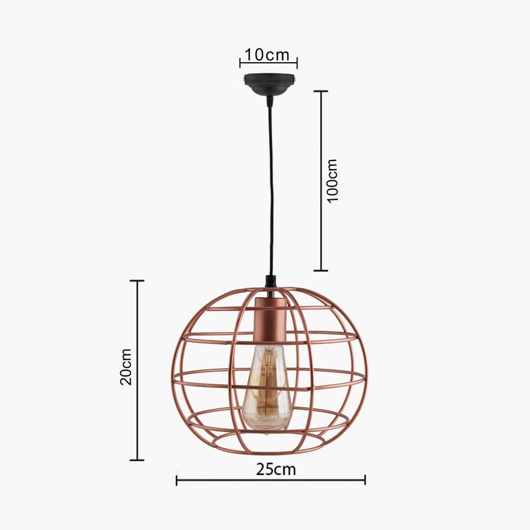 HOMESAKE Contemporary Decor Copper Solid Metal Ceiling Lamp