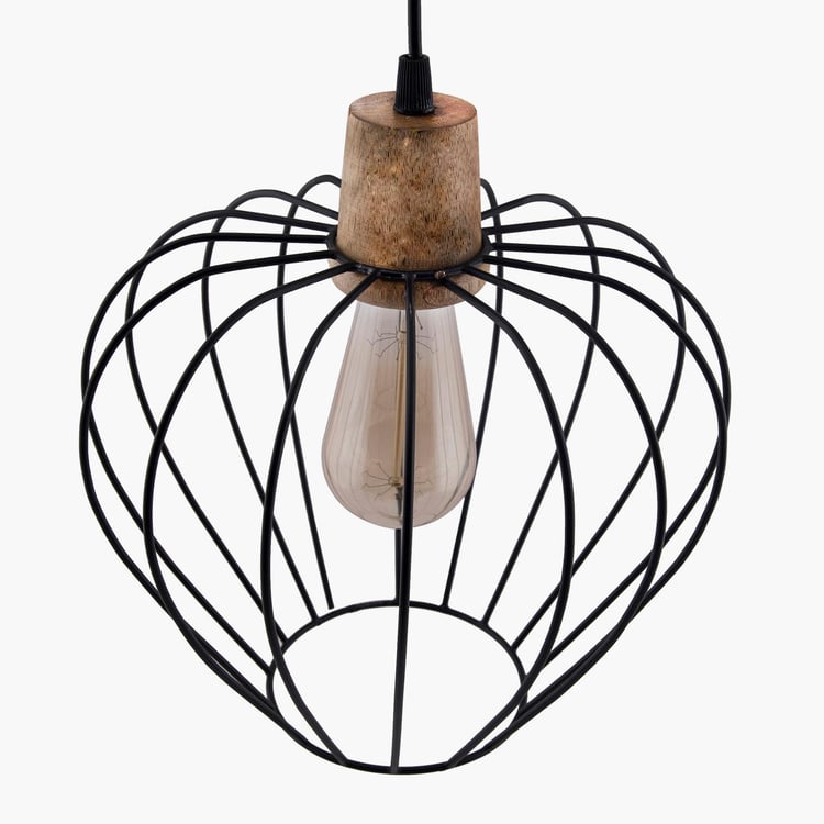 HOMESAKE Contemporary Decor Black Metal Ceiling Lamp