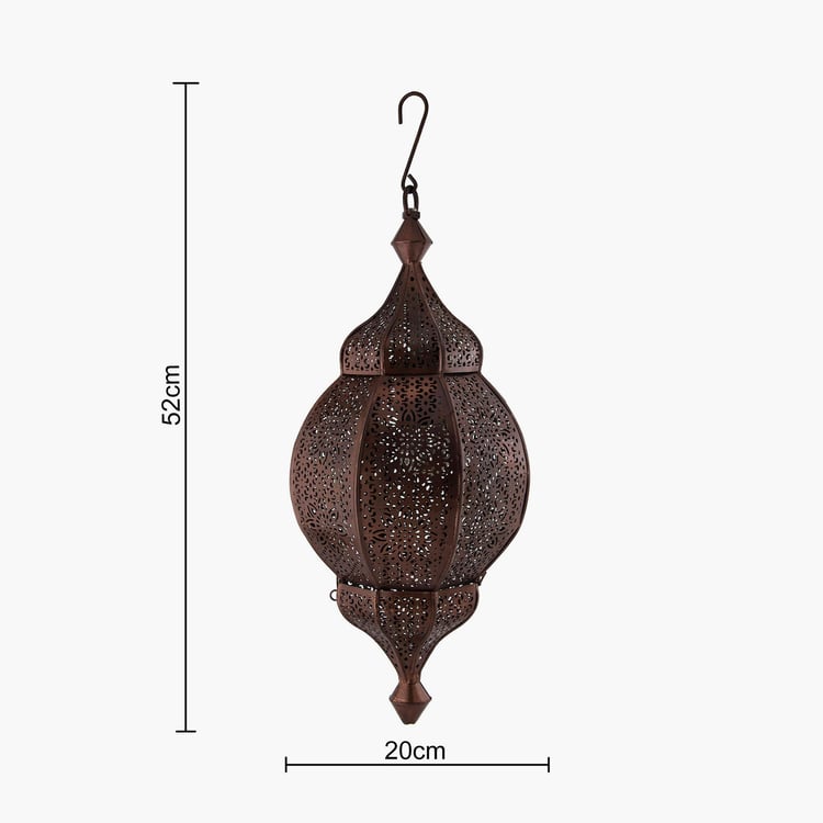 HOMESAKE Contemporary Decor Copper Textured Metal Ceiling Lamp