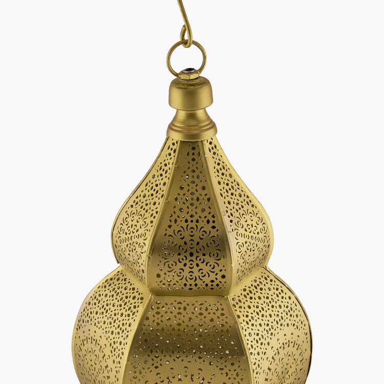 HOMESAKE Contemporary Decor Gold Textured Metal Ceiling Lamp