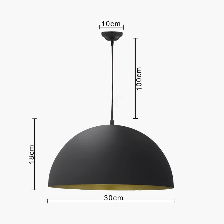 HOMESAKE Contemporary Decor Black Metal Ceiling Lamp