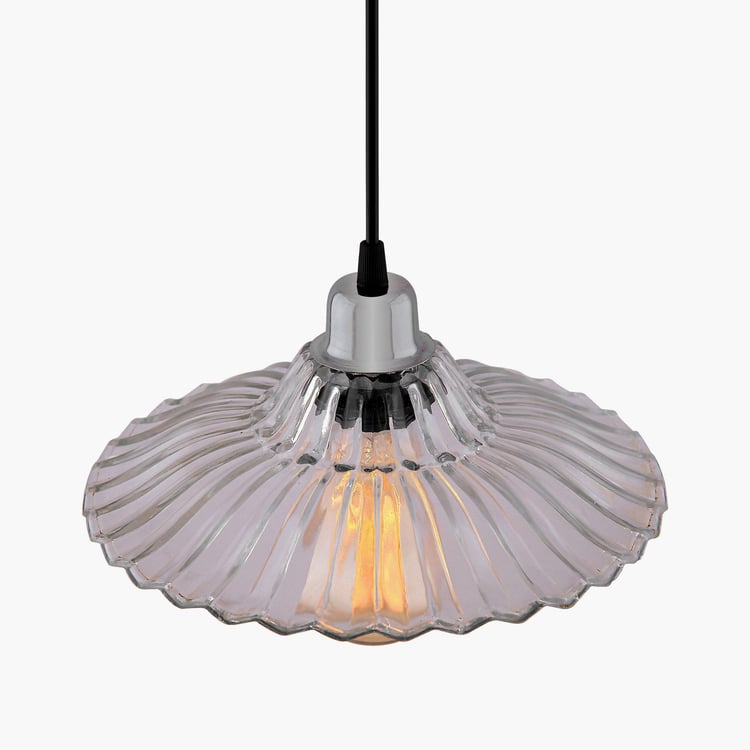 HOMESAKE Contemporary Decor Clear Metal Ceiling Lamp