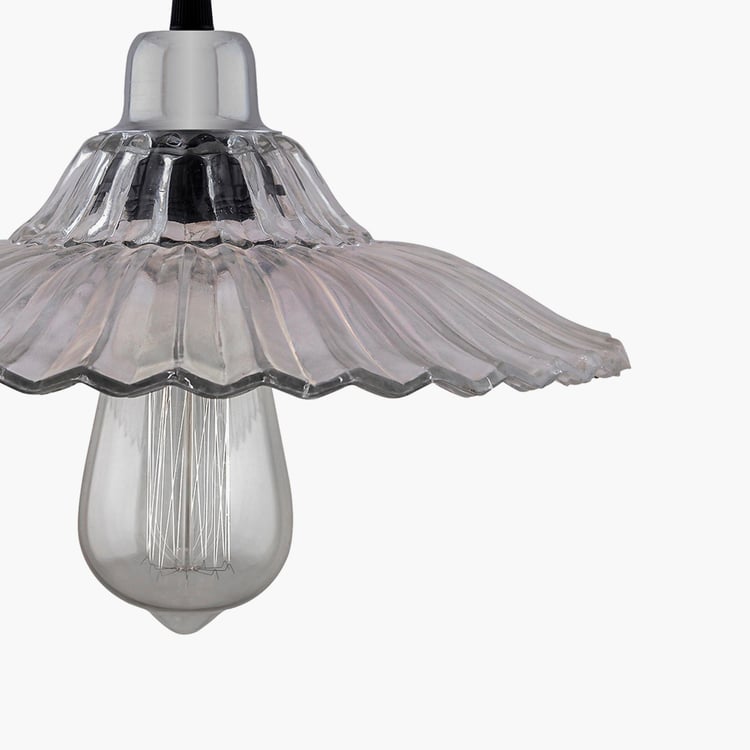 HOMESAKE Contemporary Decor Clear Metal Ceiling Lamp