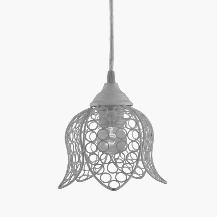 HOMESAKE Contemporary Decor White Metal Ceiling Lamp