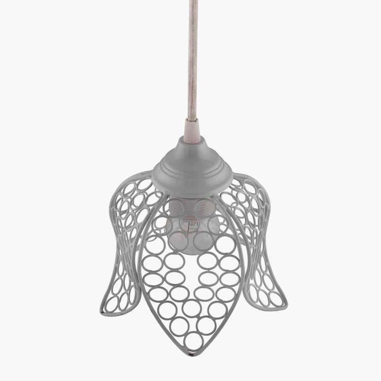 HOMESAKE Contemporary Decor White Metal Ceiling Lamp