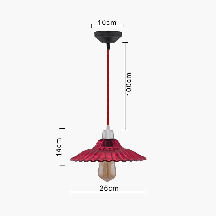 HOMESAKE Contemporary Decor Pink Metal Ceiling Lamp