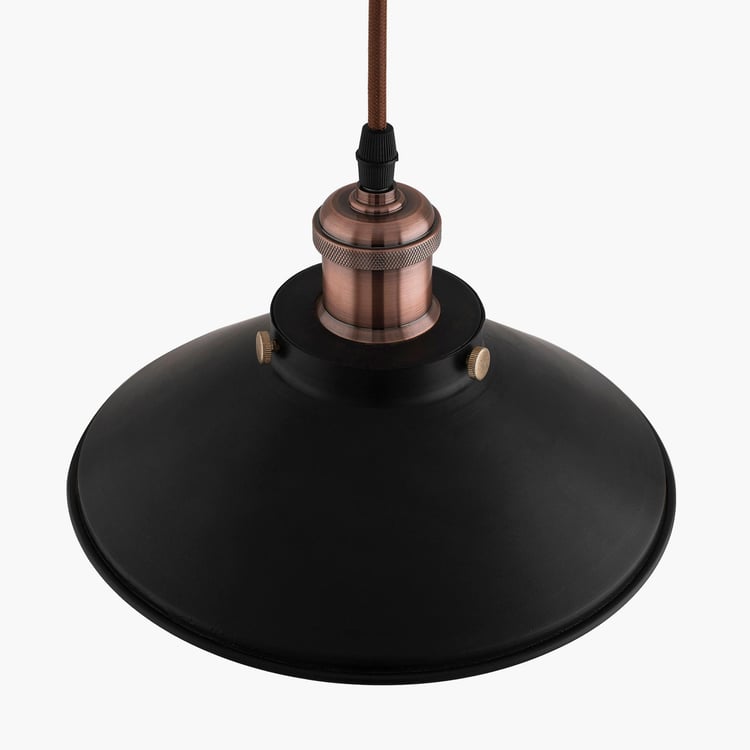 HOMESAKE Contemporary Decor Black Solid Metal Ceiling Lamp