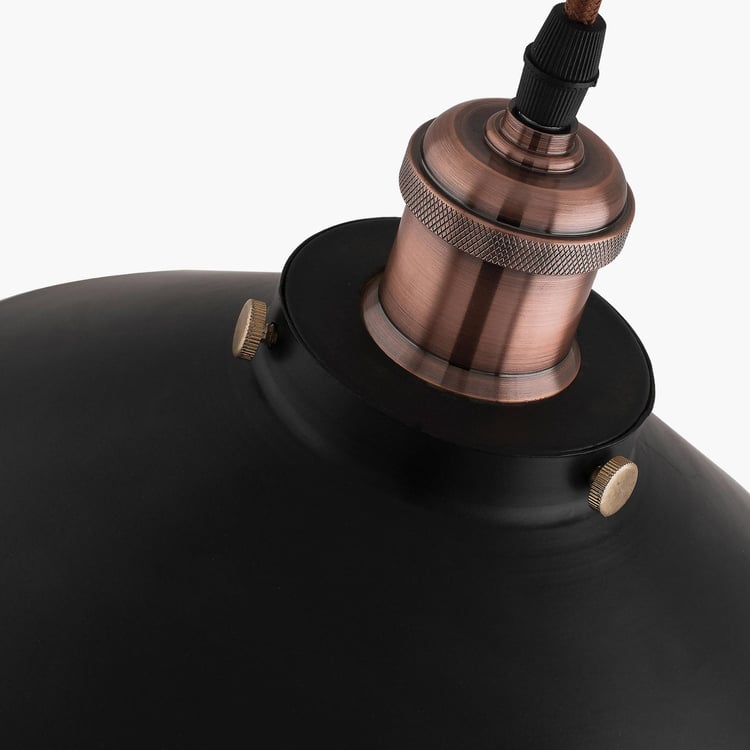 HOMESAKE Contemporary Decor Black Solid Metal Ceiling Lamp