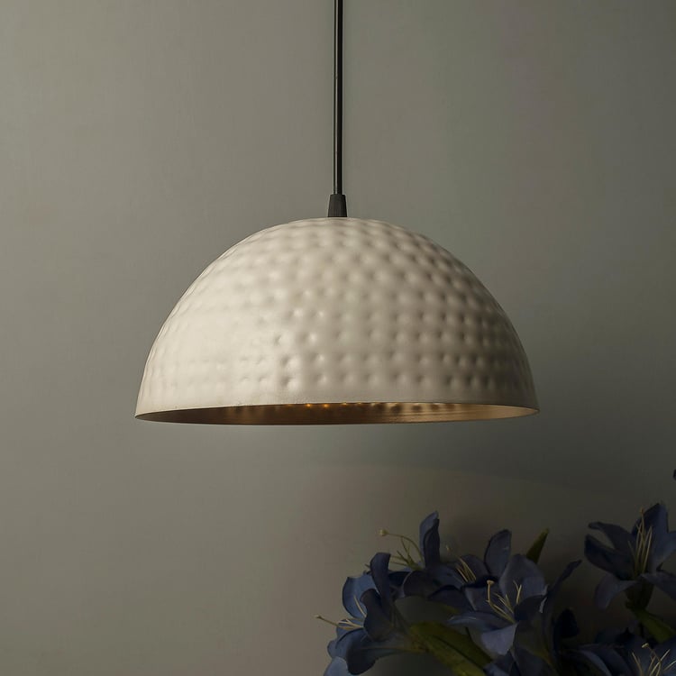 HOMESAKE Contemporary Decor White Metal Ceiling Lamp