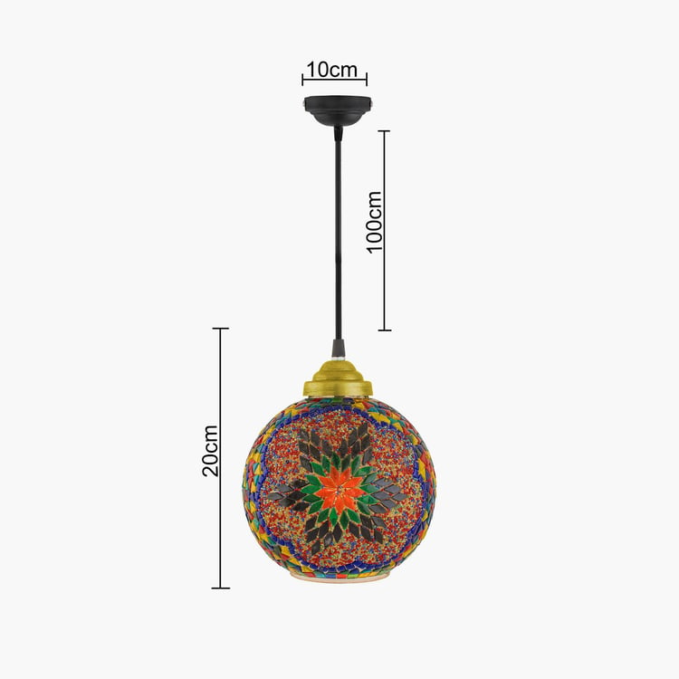 HOMESAKE Contemporary Decor Multicolour Metal Ceiling Lamp