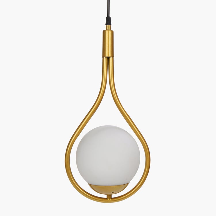 HOMESAKE Contemporary Decor Gold Solid Metal Ceiling Lamp