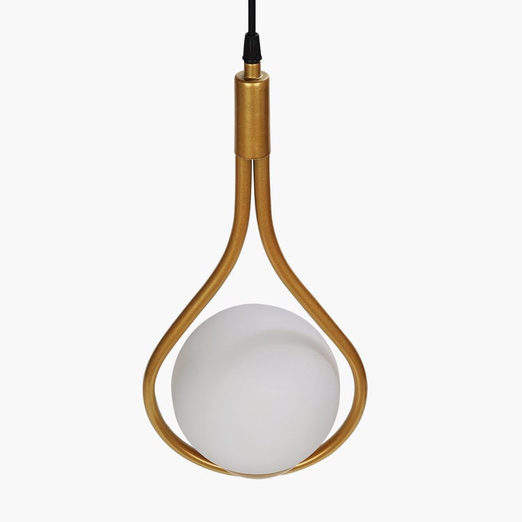 HOMESAKE Contemporary Decor Gold Solid Metal Ceiling Lamp