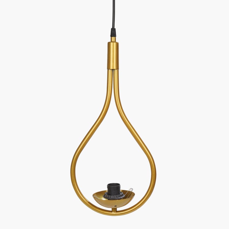 HOMESAKE Contemporary Decor Gold Solid Metal Ceiling Lamp