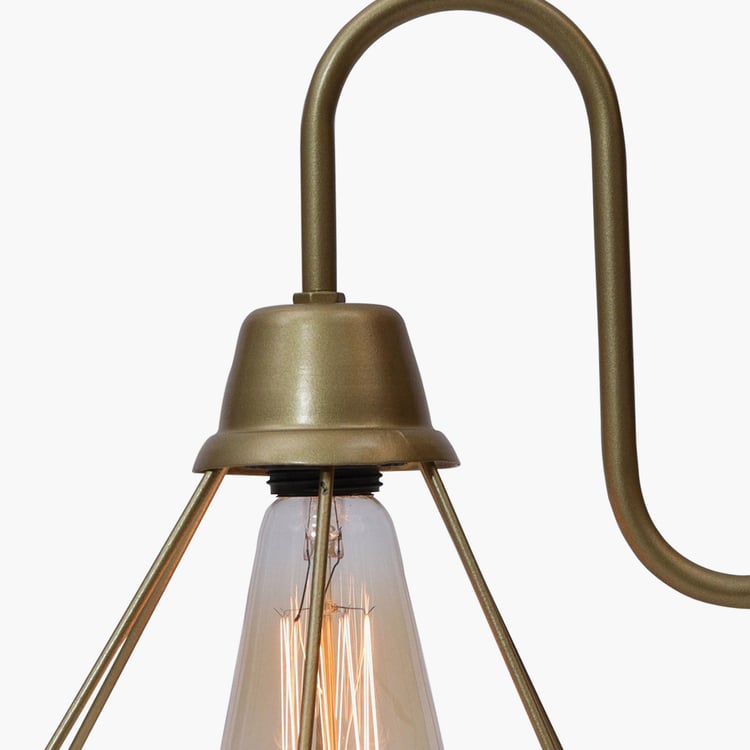 HOMESAKE Contemporary Decor Gold Solid Metal Wall Lamp