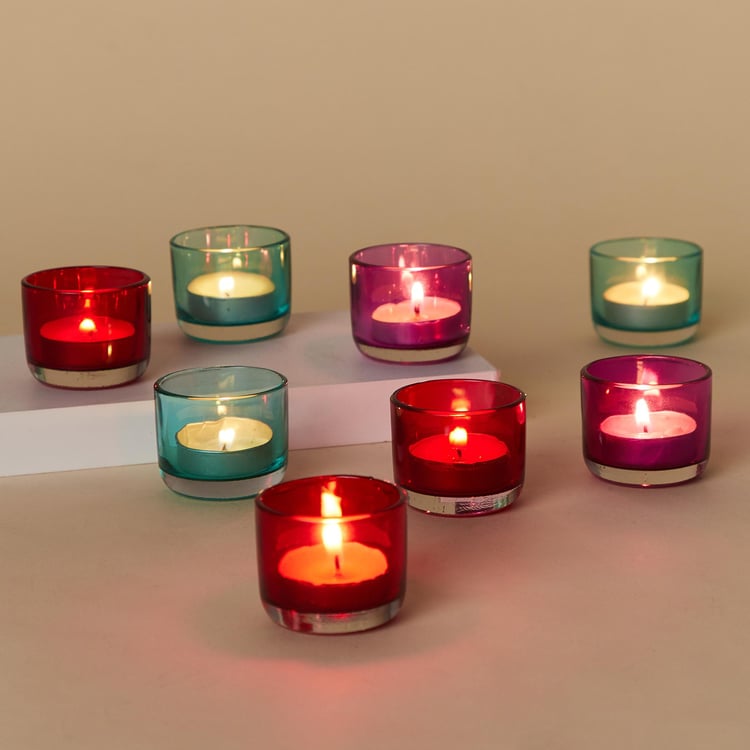 Spinel Set of 8 Glass T-Light Holders