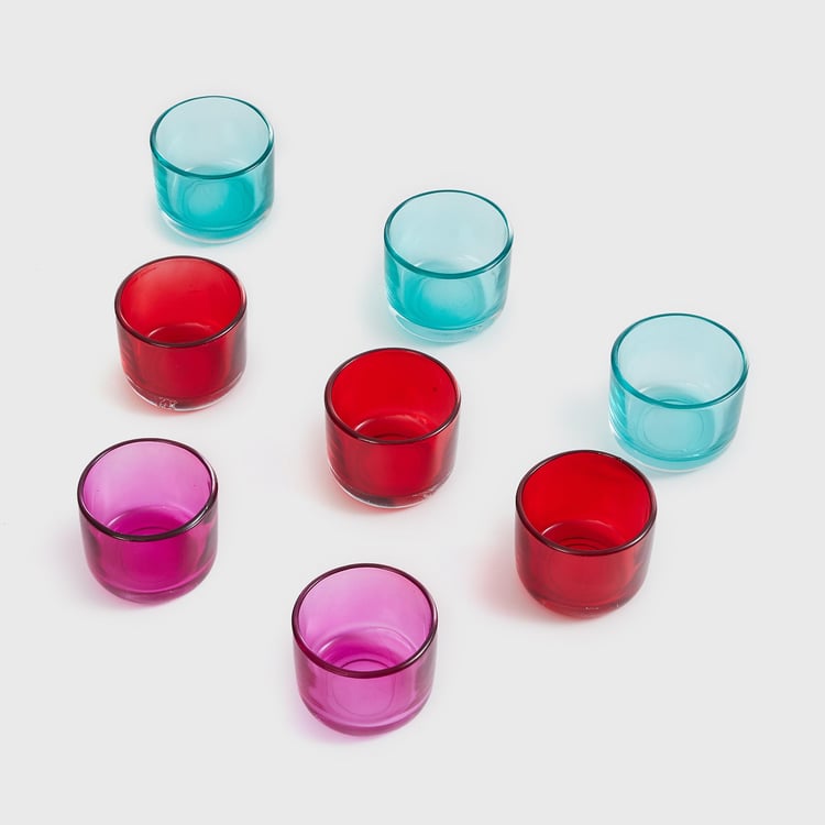 Spinel Set of 8 Glass T-Light Holders