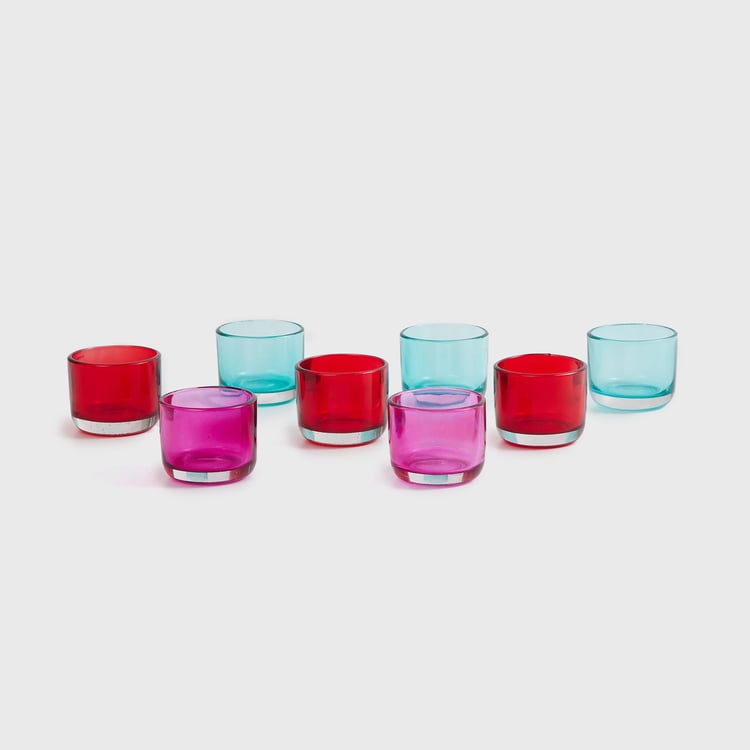 Spinel Set of 8 Glass T-Light Holders