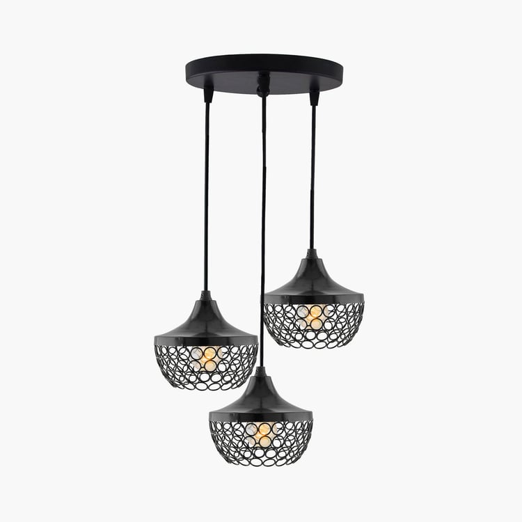 HOMESAKE Contemporary Decor Black Metal Cluster Lamps And Chandelier