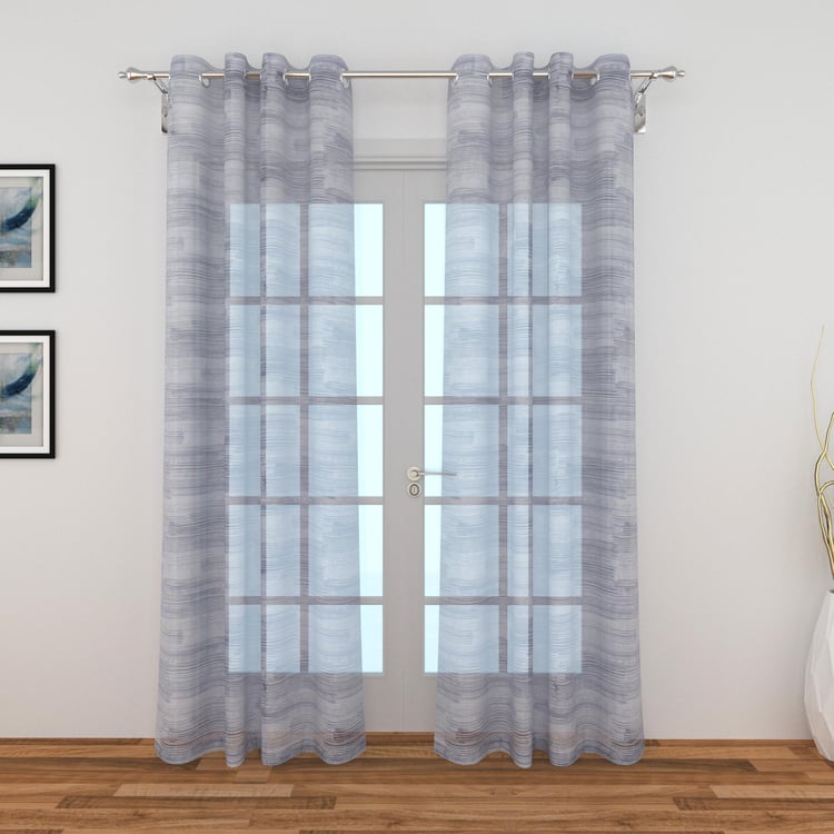 Lavish Set of 2 Printed Light Filtering Door Curtains