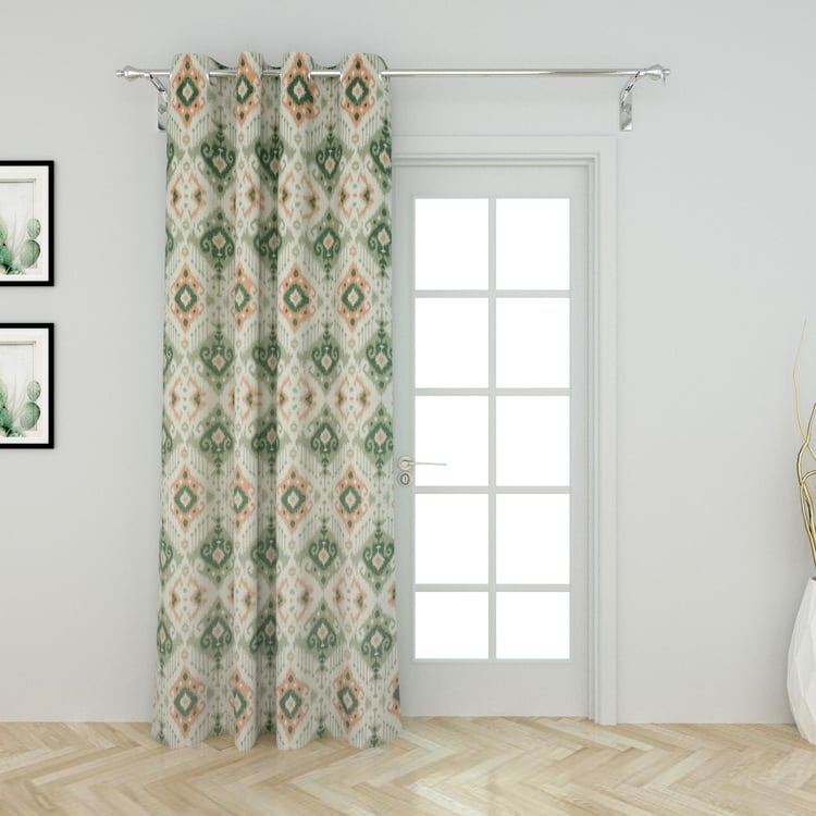 Lavish Printed Semi-Blackout Door Curtain