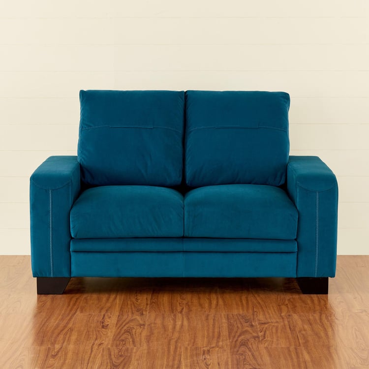 Quebec Velvet 2-Seater Sofa - Teal