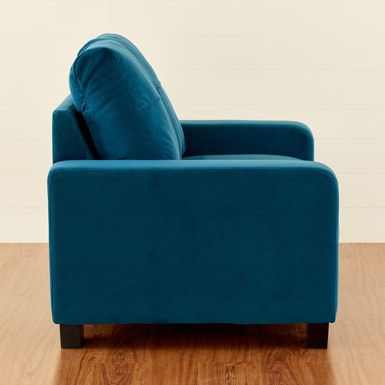 Quebec Velvet 2-Seater Sofa - Teal