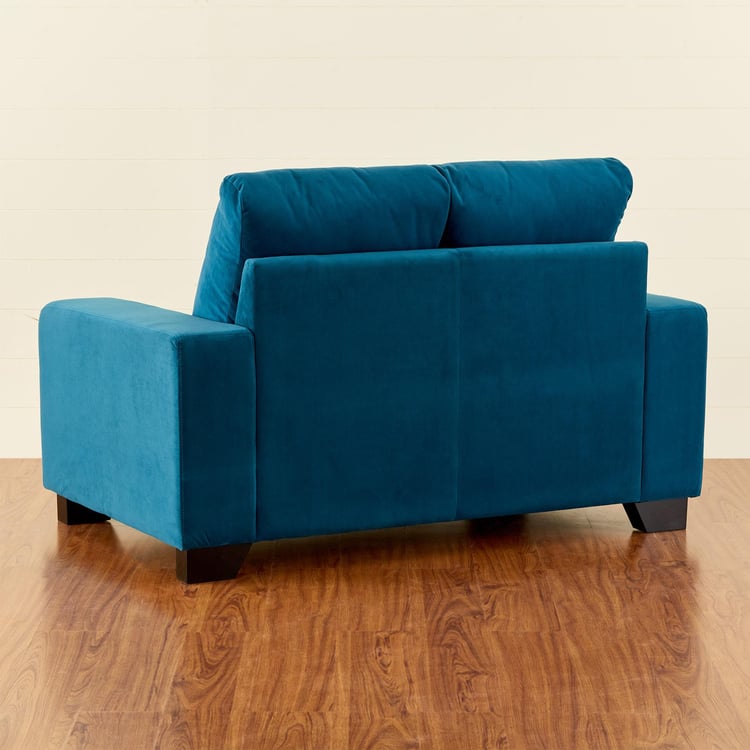 Quebec Velvet 2-Seater Sofa - Teal